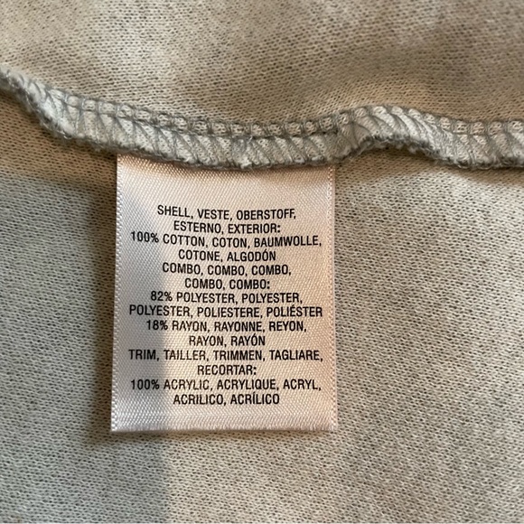 Anthropologie Saturday Sunday Ambrose faux fur cardigan, NWT, small, gray - Picture 6 of 8